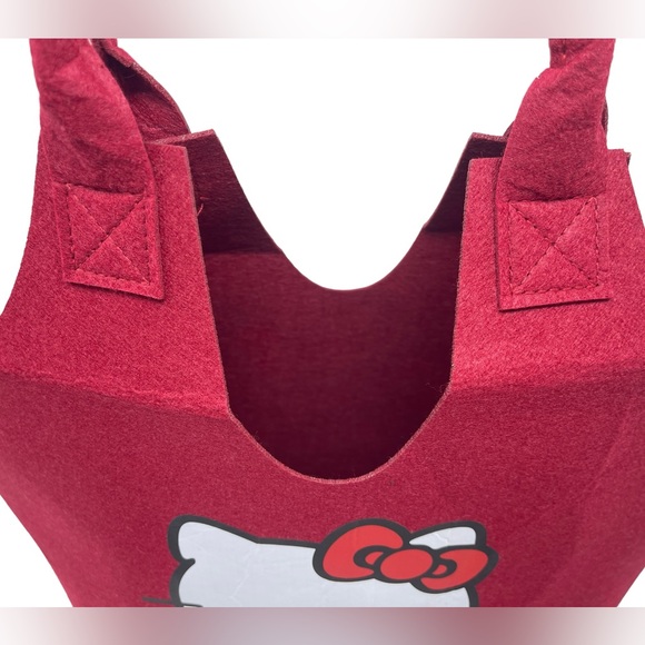 2 PACK Hello Kitty Felt Tote Bag Sanrio Handbag New - Picture 13 of 16